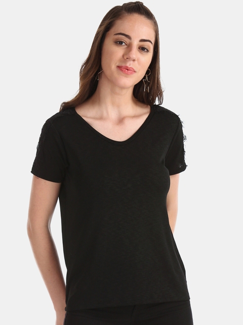 

ELLE Women Black Solid Top