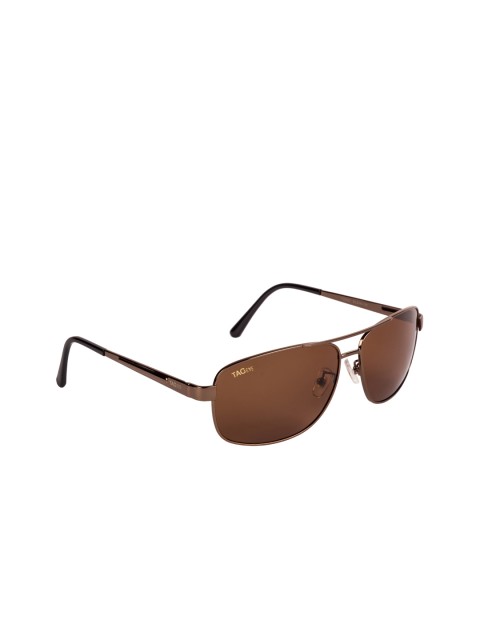 

TAG EYE Unisex Rectangle Sunglasses TG2005TAG345, Brown