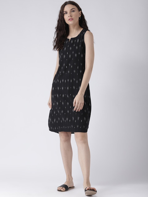 

pinwheel Women Black Printed A-Line Dress