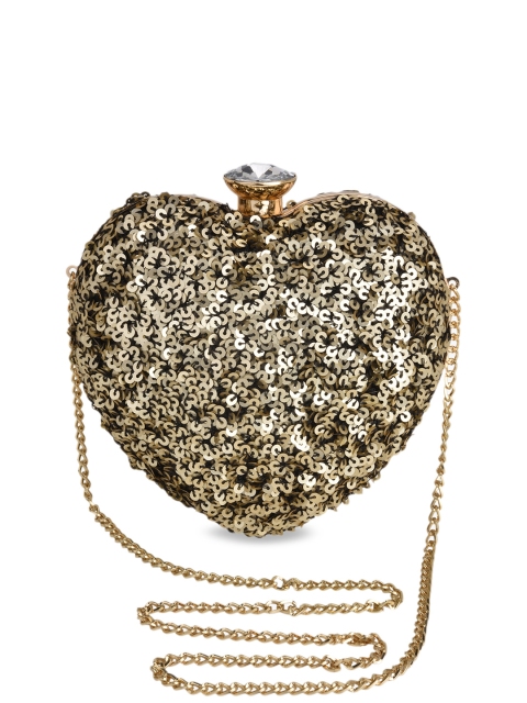 

Vdesi Women Gold-Toned Embellished Purse Clutch