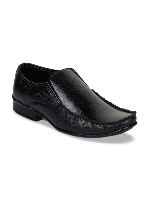 

Bruno Manetti Men Black Solid Formal Slip-Ons