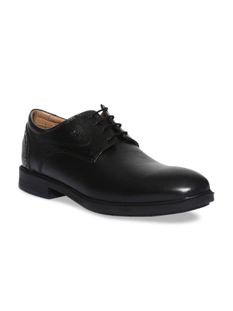 

Arrow Men Black Solid Formal Derbys
