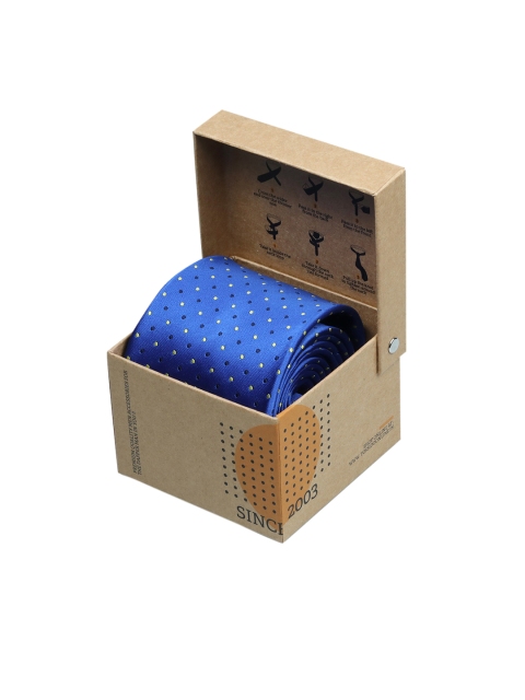 

Tossido Blue Woven Design Broad Tie