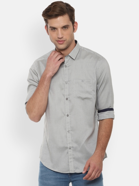 

Van Heusen Sport Men Grey Slim Fit Solid Casual Shirt
