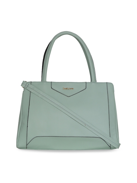 

David Jones Green Solid Handheld Bag