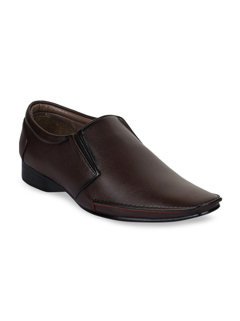 

Bruno Manetti Men Brown Solid Formal Slip-Ons