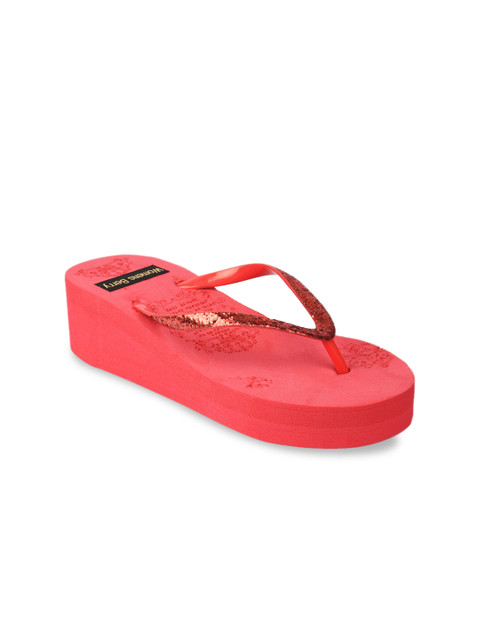 

WOMENS BERRY Women Red Solid Heels