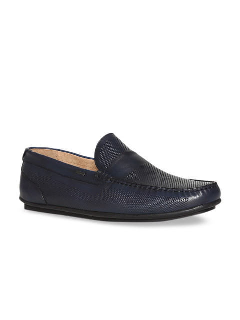 

Arrow Men Blue Textured Loafers