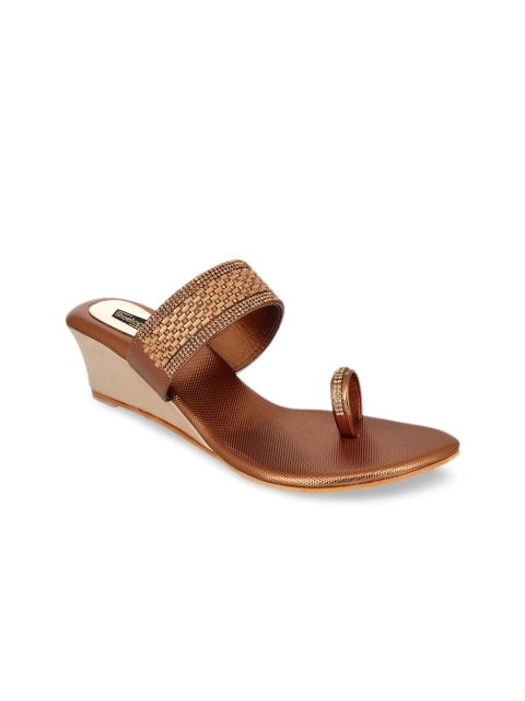 

Shoetopia Women Copper-Toned Solid Heels