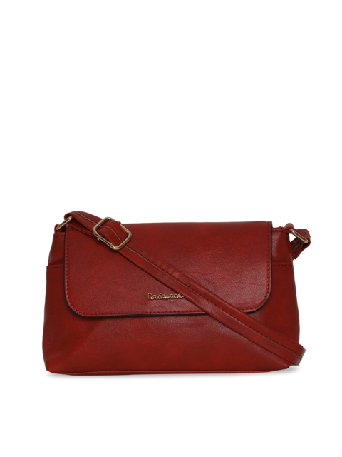 

David Jones Red Solid Sling Bag