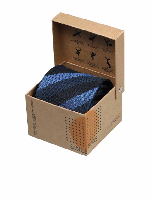 

Tossido Blue Striped Broad Tie