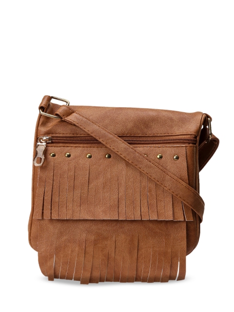 

KLEIO Beige Fringed Sling Bag