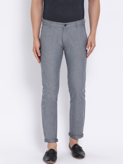 

Crimsoune Club Men Grey Slim Fit Solid Regular Trousers