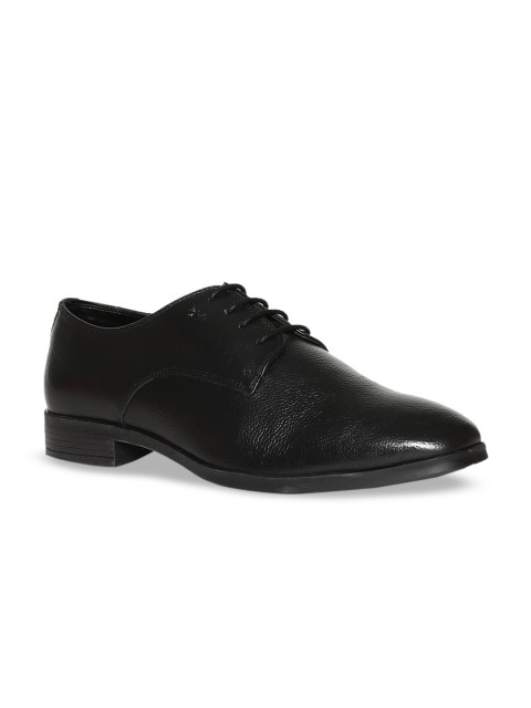 

Arrow Men Black Textured Leather Derbys