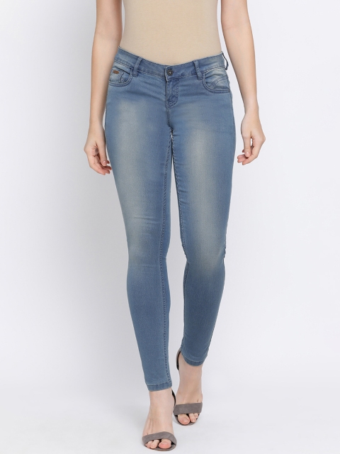 

Crimsoune Club Women Blue Slim Fit Mid-Rise Clean Look Jeans