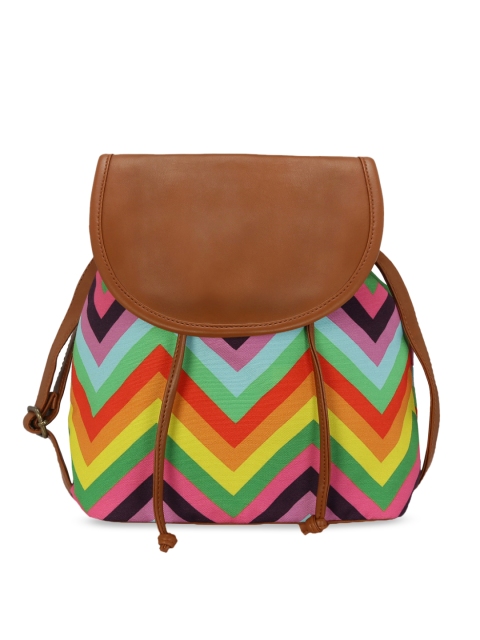 

KLEIO Multicoloured Printed Sling Bag, Multi