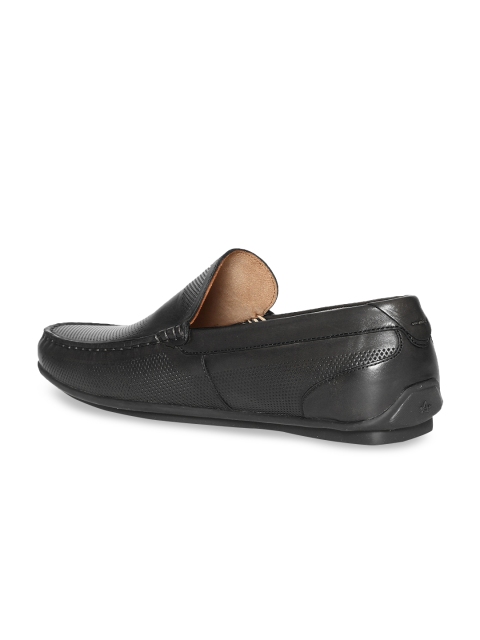 

Arrow Men Black Textured Leather Loafers