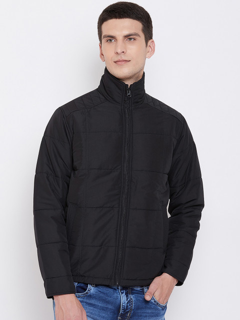 

Spirit Men Black Solid Padded Jacket