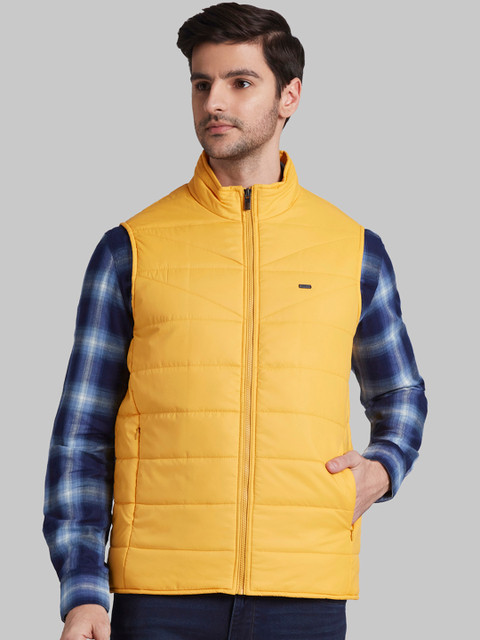 

Parx Men Yellow Solid Padded Jacket