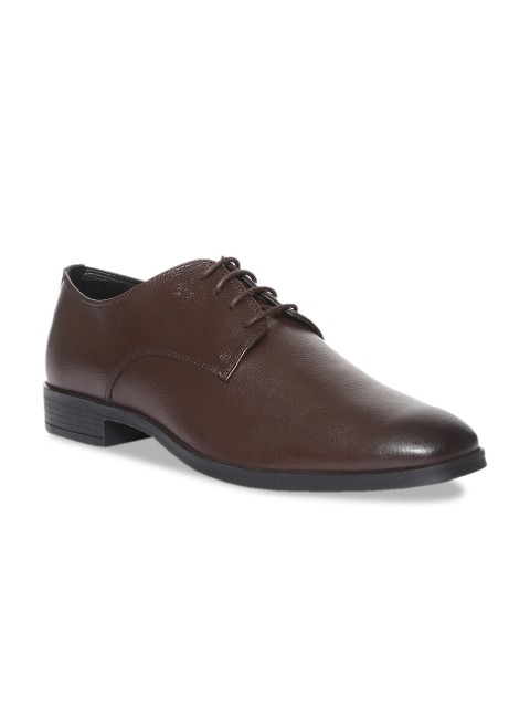 

Arrow Men Brown Textured Leather Derbys