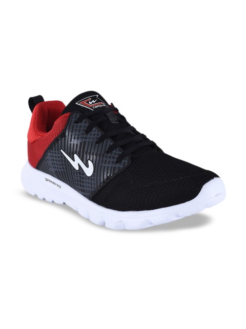 

Campus Men Black & Red ROBIN Mesh Running Shoes