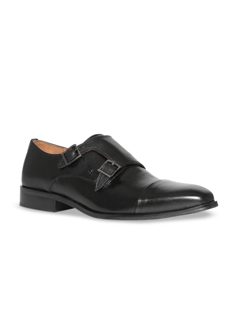 

Arrow Men Black Solid Leather Monks