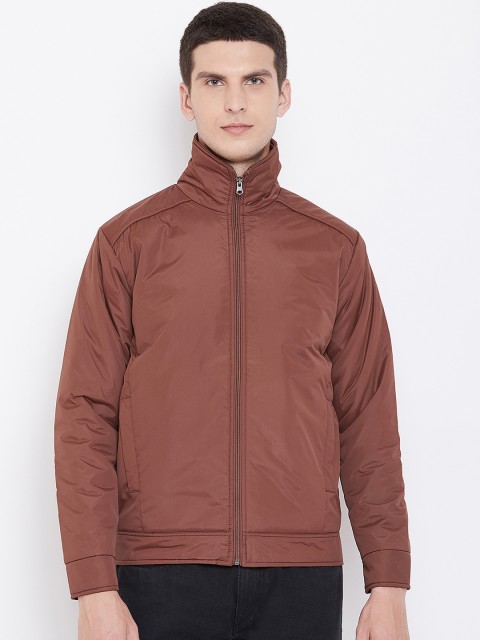 

Spirit Men Brown Solid Windcheater Bomber Jacket