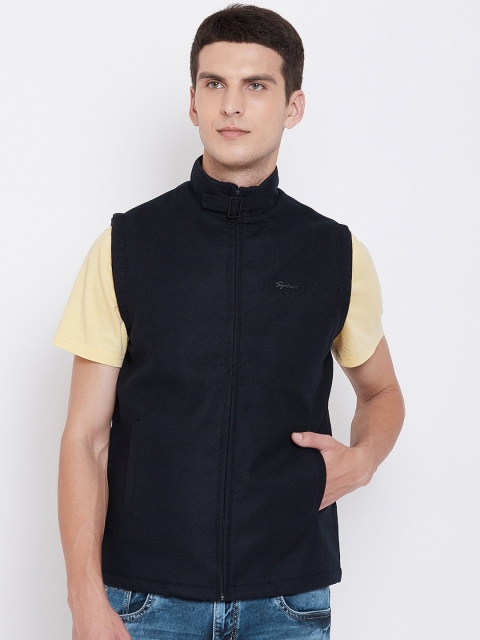 

Spirit Men Black Solid Windcheater Jacket