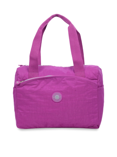 

BAHAMA Crinkle Fuchsia Red Solid Handheld Bag