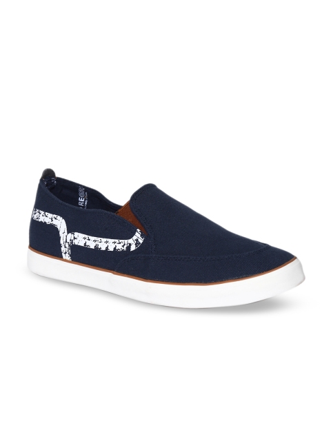 

Flying Machine Men Navy Blue Slip-On Sneakers