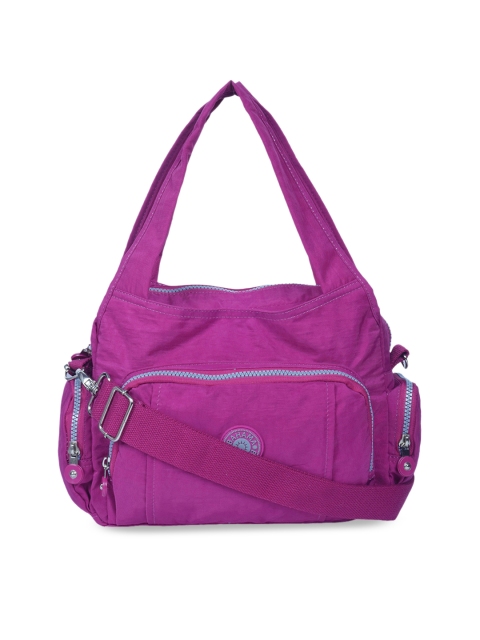 

BAHAMA Crinkle Purple Solid Shoulder Bag