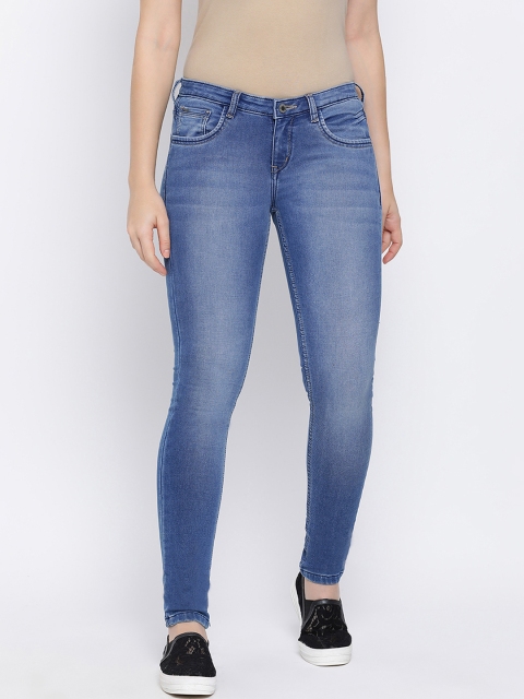 

Crimsoune Club Women Blue Slim Fit Mid-Rise Clean Look Jeans
