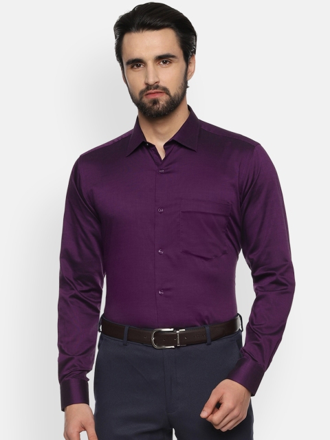 

Van Heusen Men Purple Regular Fit Solid Formal Shirt