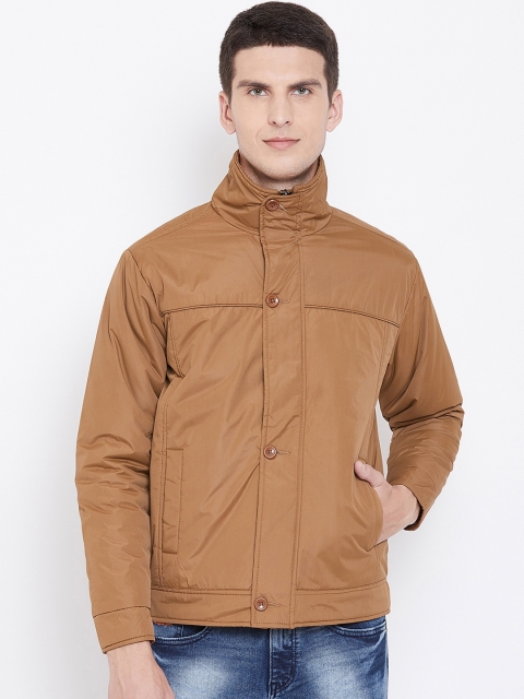 

Spirit Men Tan Brown Solid Windcheater Padded Jacket
