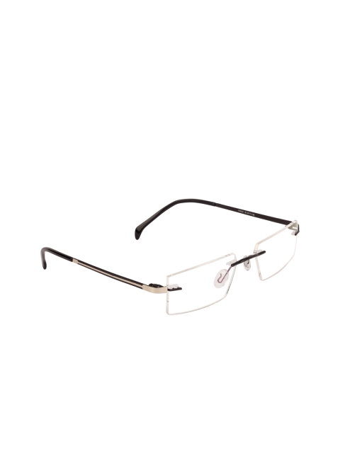 

TAG EYE Unisex Black & Gold-Toned Solid Rimless Square Frames WA001TAG313