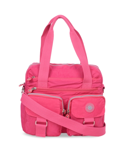 

BAHAMA Crinkle Range Pink Solid Handheld Bag