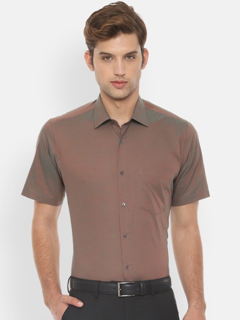 

Van Heusen Men Brown Regular Fit Solid Formal Shirt