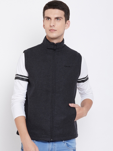

Spirit Men Charcoal Solid Windcheater Bomber Jacket