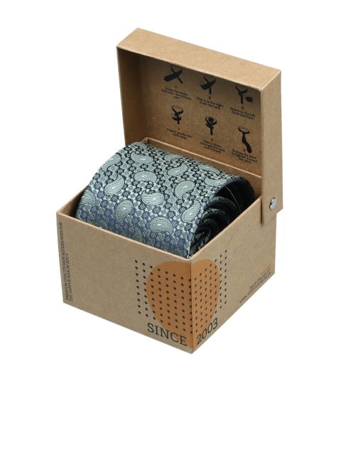 

Tossido Men Green Woven Design Broad Tie