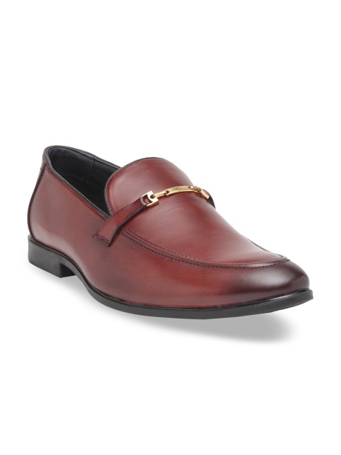 

Teakwood Leathers Men Maroon Leather Loafers