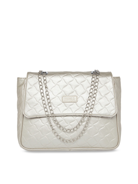 

HORRA Silver-Toned Textured Sling Bag