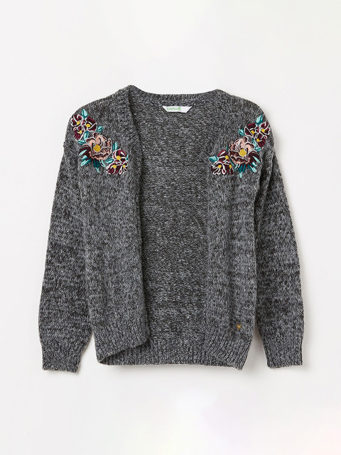 

Bossini Girls Charcoal Grey Solid Sweater