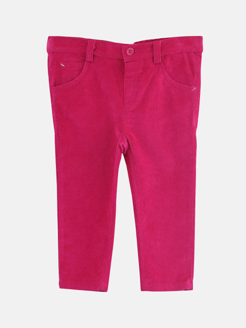 

Beebay Girls Pink Regular Fit Solid Regular Trousers