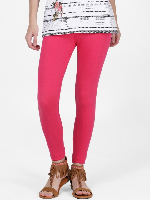 

DIXCY SCOTT Slimz Women Pink Solid Leggings