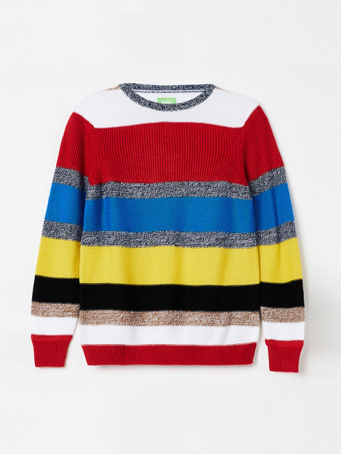 

Bossini Boys Multicoloured Striped Sweater, Multi