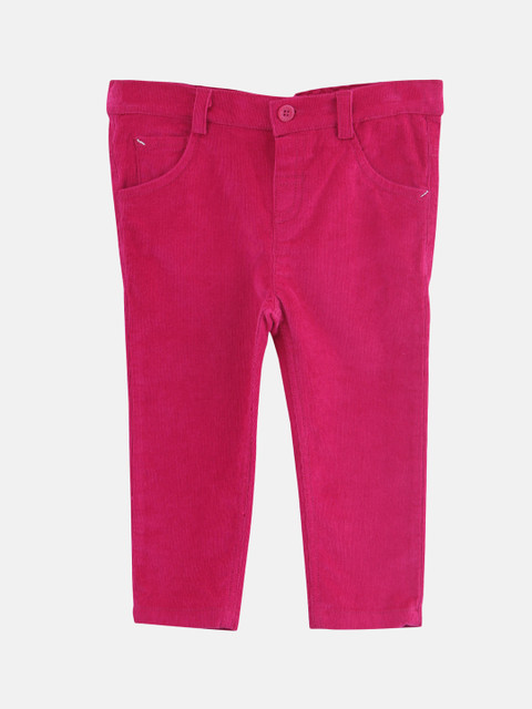 

Beebay Girls Pink Regular Fit Solid Regular Trousers