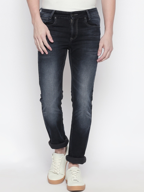 

Mufti Men Black Regular Fit Mid-Rise Clean Look Stretchable Jeans