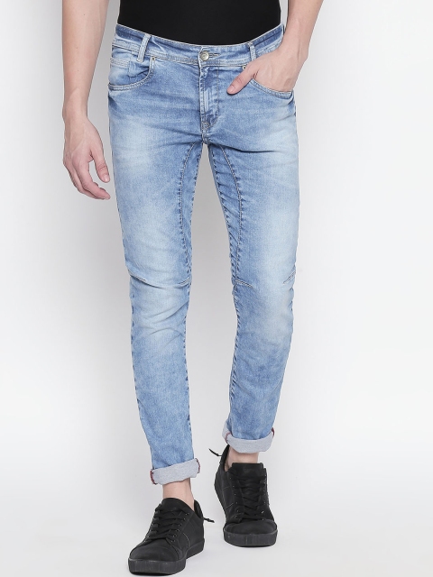 

Mufti Men Blue Regular Fit Mid-Rise Clean Look Stretchable Jeans