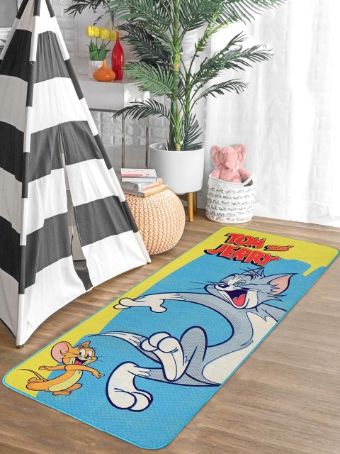 

Saral Home Yellow & Blue Tom & Jerry Printed Anti-Skid Yoga Mat