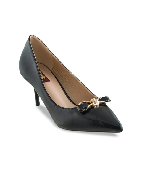 

SHUZ TOUCH Women Black Solid Pumps